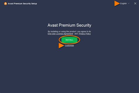 How to install Avast Premium Security .